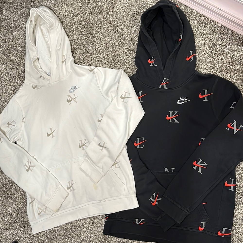 Two Boys Nike Hoodies